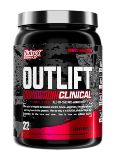 Универсальный предтренировочный комплекс Nutrex Research OUTLIFT CLINIVAL 636,61 г Фруктовый пунш 
