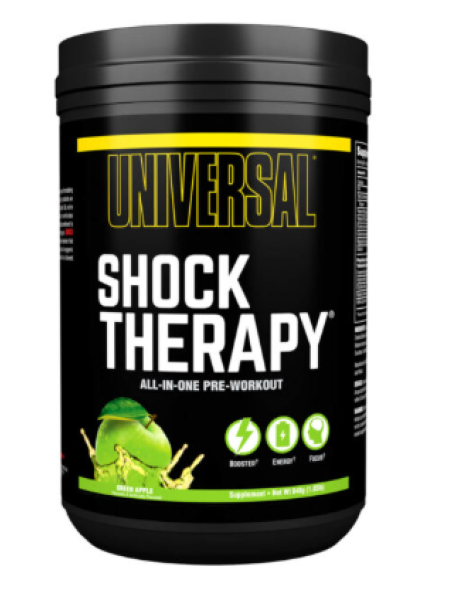 Предтренировочный комплекс Universal Nutrition SHOCK THERAPY® 840 г зеленое яблоко 