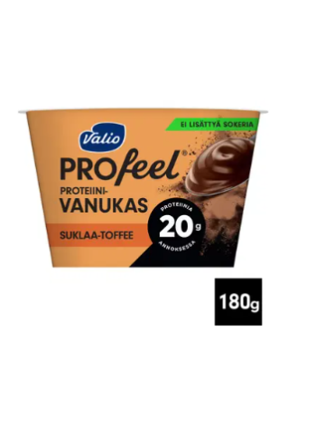 Протеиновый пудинг шоколадно-ирисковый Valio PROfeel proteiinivanukas suklaa-toffee 180 г