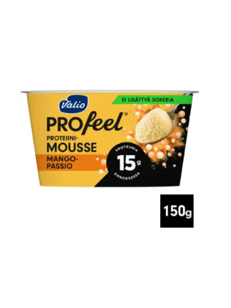 Протеиновый пудинг Valio PROfeel proteiinimousse mango-passio 150г со вкусом манго и маракуйи