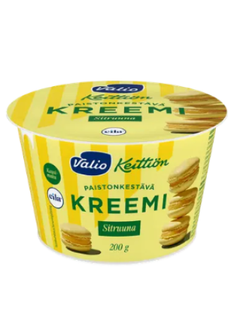 Лимонный крем Valio Keittiön sitruunakreemi laktoositon 200 г без лактозы