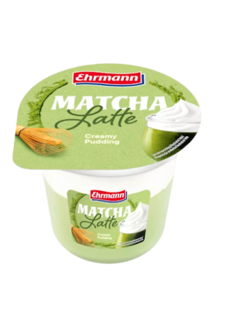 Пудинг из зеленого чая со взбитыми сливками Ehrmann Matcha Latte - vihreä tee vanukas kermavaahdolla 190 г