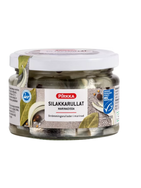 Рулетики из сельди в маринаде Pirkka silakkarullat marinadissa 280/140 г