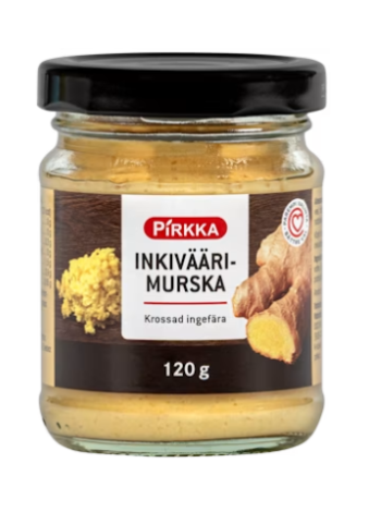 Измельчённый имбирь Pirkka inkiväärimurska 120г 