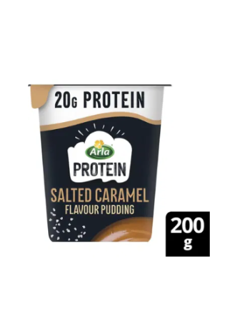 Протеиновый пудинг с соленой карамелью Arla Protein Suolainen kinuski vanukas 200 г без лактозы 