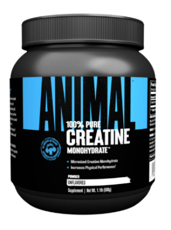 Моногидрат креатина животного происхождения ANIMAL 100% PURE CREATINE MONOHYDRATE 100% чистый 500 г без вкуса 
