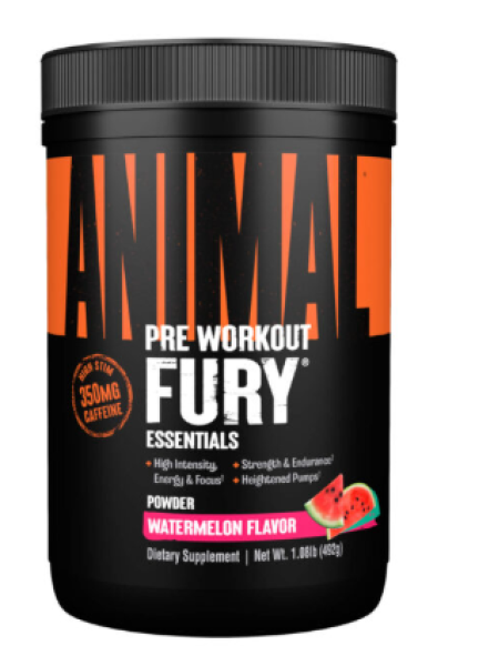 Предтренировочный порошок ANIMAL Fury Watermelon 492 г вкус арбуза