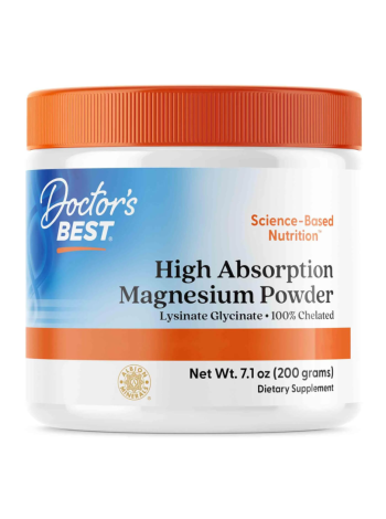 Магниевый порошок с высокой степенью усвояемости Doctor’s BEST High Absorption Magnesium Powder 200 г