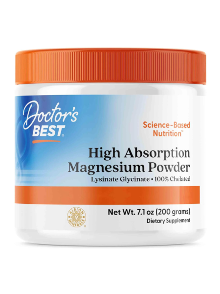 Магниевый порошок с высокой степенью усвояемости Doctor’s BEST High Absorption Magnesium Powder 200 г