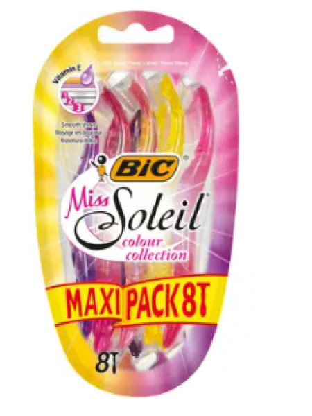 Женские станки BIC Miss Soleil Colour Collection 8 шт
