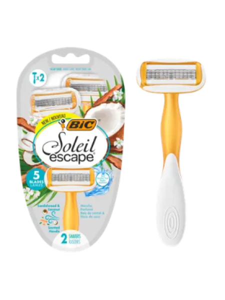 Женские станки BIC Soleil Escape Coconut & Sandalwood 5 шт с ароматом кокоса и сандалового дерева