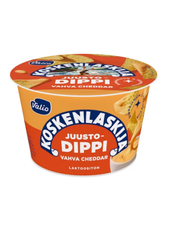 Сырный соус с насыщенным чеддером Valio Koskenlaskija juustodippi vahva cheddar 185 г 