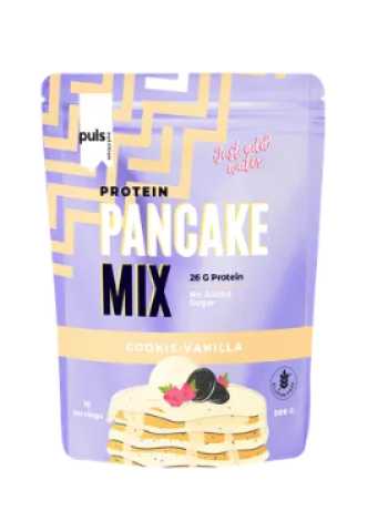 Веганская протеиновая смесь для блинчиков и печенья PULS Vegan Protein Pancake mix Cookie - Vanilla 500 г ваниль