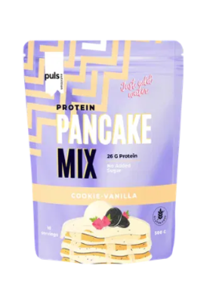 Веганская протеиновая смесь для блинчиков и печенья PULS Vegan Protein Pancake mix Cookie - Vanilla 500 г ваниль
