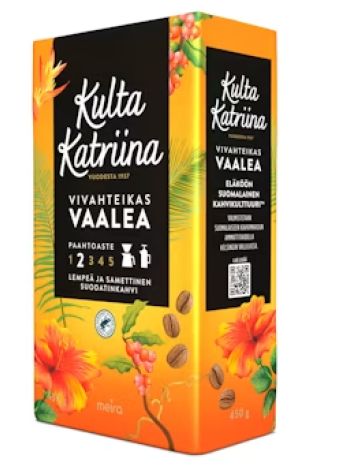 Кофе молотый светлой обжарки Kulta Katriina Vivahteikas  450 г