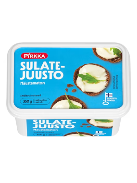 Плавленый сыр без вкусовых добавок Pirkka Sulatejuusto maustamaton 350 г