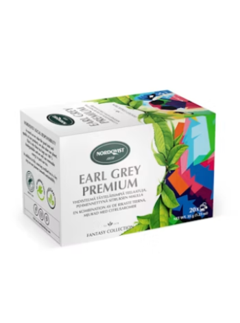 Черный чай с бергамотом Nordqvist Earl Grey Premium 20 x 1,75 г