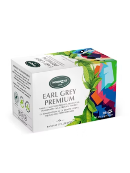 Черный чай с бергамотом Nordqvist Earl Grey Premium 20 x 1,75 г
