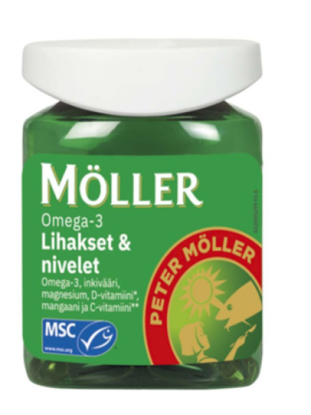 Биологически активная добавка MÖLLER OMEGA-3 LIHAKSET & NIVELET 60 шт