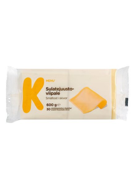 Плавленный сыр K-Menu Sulatejuustoviipale 600 г в нарезке
