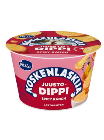 Острый сырный соус ранч Valio Koskenlaskija juustodippi spicy ranch 185 г без лактозы