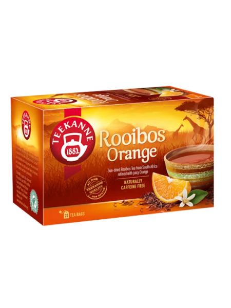 Чай ройбуш апельсиновый цвет Teekanne rooibos appelsiini 20 шт