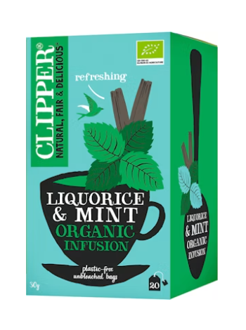 Чай со вкусом лакричной конфеты с мятой Clipper hauduke 20 шт
