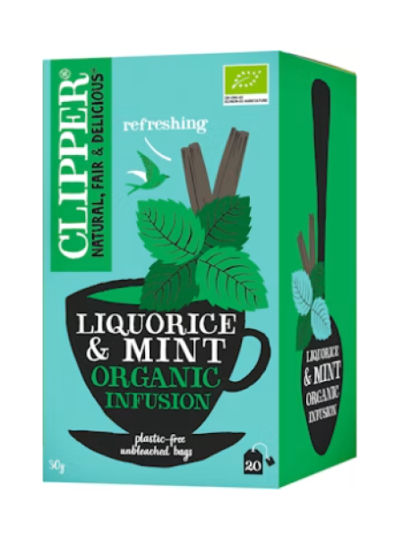 Чай со вкусом лакричной конфеты с мятой Clipper hauduke 20 шт