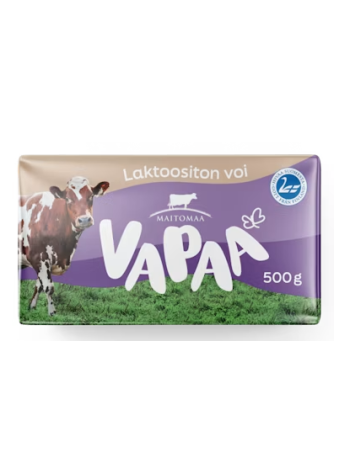 Масло сливочное без лактозы VAPAA laktoositon voi 500 г