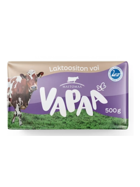 Масло сливочное без лактозы VAPAA laktoositon voi 500 г