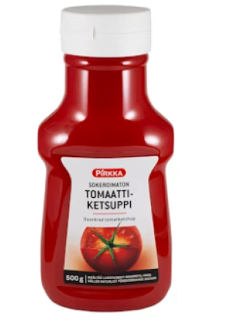 Кетчуп томатный несладкий Pirkka sokeroimaton tomaattiketsuppi 500 г