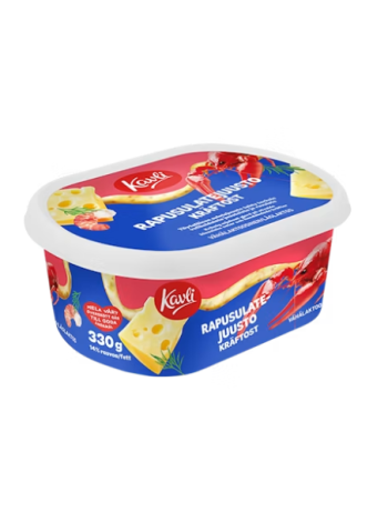 Плавленный сыр с креветками Kavli sulatejuusto 330 г
