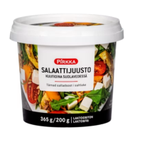 Салатный сыр в рассоле Pirkka salaattijuusto kuutioina suolavedessä 365г/200г без лактозы
