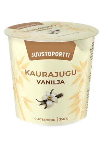 Овсяный ванильный йогурт Juustoportti kauravälipala vanilja 350 г