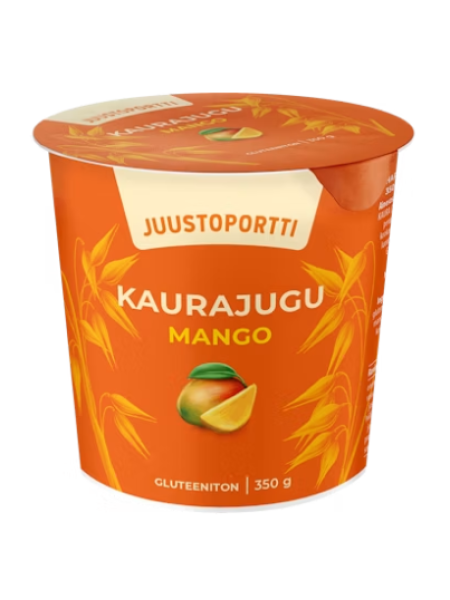Овсяный йогурт со вкусом манго Juustoportti kauravälipala mango 350 г