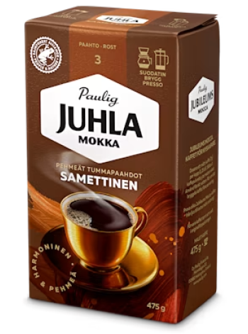 Молотый кофе Paulig Juhla Mokka Samettinen 475 г