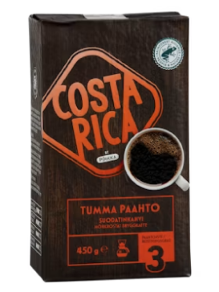 Молотый кофе Pirkka Costa Rica kahvi 450 г темной обжарки