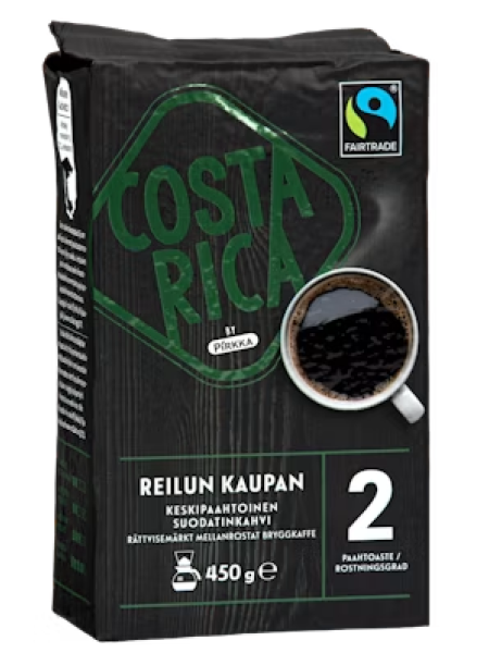 Кофе молотый Pirkka Costa Rica Reilun 450 г