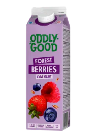 Овсяный йогурт Oddlygood Oatgurt Forest Berries 1 кг с лесными ягодами