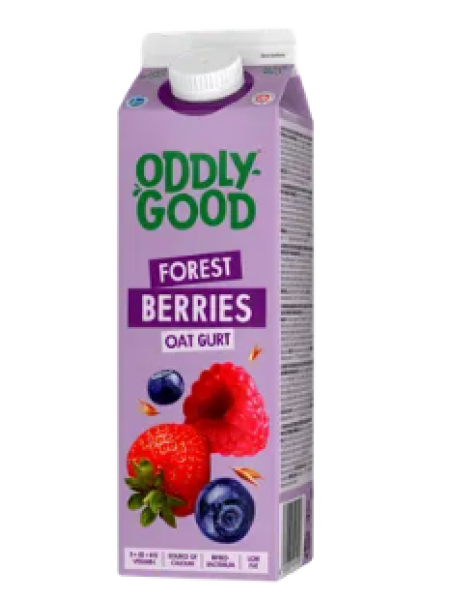 Овсяный йогурт Oddlygood Oatgurt Forest Berries 1 кг с лесными ягодами 