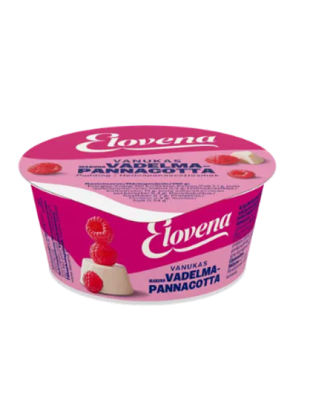 Панна-котта пудинг Elovena vadelmapannacotta 135 г малина