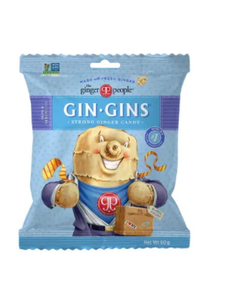 Жевательные конфеты с имбирем The Gin Gins People Super ingveri  60 г