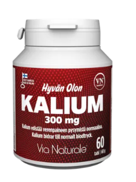 Препарат калия Hyvän Olon Kalium 300 мг 60 шт