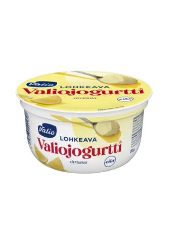 Йогурт безлактозный Valiojogurtti lohkeava 150 г с лимоном