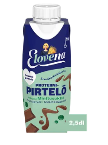 Мятно-шоколадный протеиновый коктейль Elovena minttusuklaa proteiinipirtelö 2, 5 дл