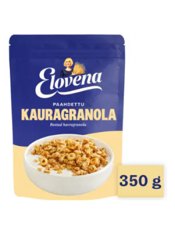 Жареные овсяные хлопья Elovena paahdettu kauragranola 350 г