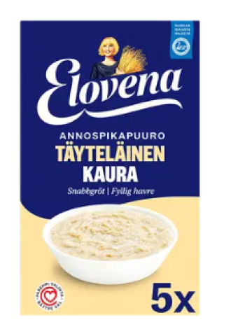 Каша овсяная быстрого приготовления Elovena täyteläinen kaura 200 г