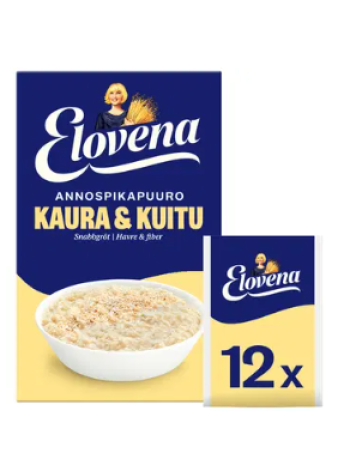 Каша Elovena Annospikapuuro Kaura-Kuitu 480г 12х40г