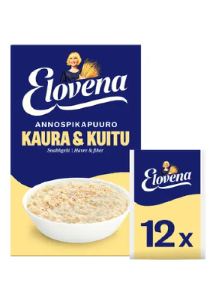 Каша Elovena Annospikapuuro Kaura-Kuitu 480г 12х40г