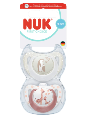 Соска-пустышка NUK First Choice размер 1 Air CL1 2 шт